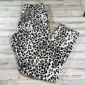 MANGO Leopard Print Light Weight Pants XS